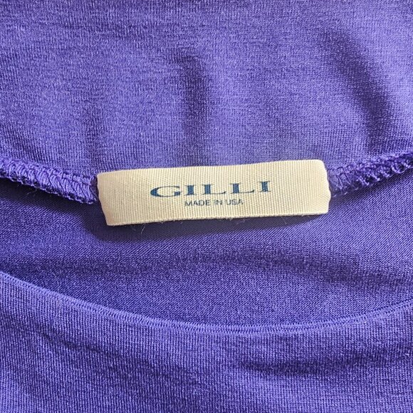 Gilli Kamile Sleeveless A-Line Grecian/Greek Style Dress Royal Blue/Soft Purple - Picture 11 of 13